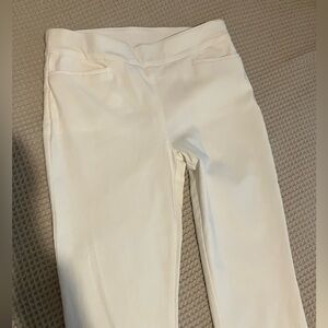 Chico’s White Flat Front Stretch Pants, US Size 2, Chico’s Size 00
